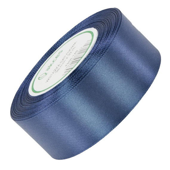 Wstążka satynowa grafitowa 38mm - 32mb