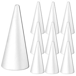 Stożek styropianowy 15cm LOVEART Zestaw 10szt