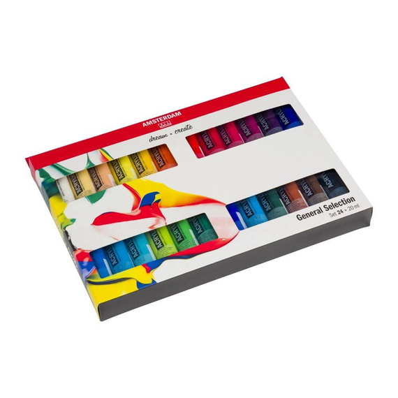 Zestaw farb akrylowych Amsterdam 24x20ml 