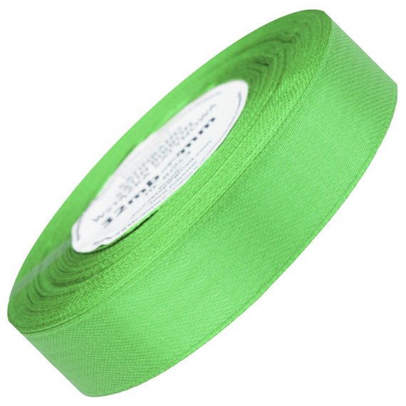 Wstążka satynowa zielona 25mm - 32mb