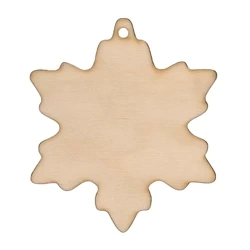 Drewniana ozdoba do Decoupage Śnieżynka Decor - 12cm