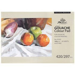 Blok do gwaszy Gouache Colour Pad Phoenix 160 g - A3, 20 arkuszy ecru