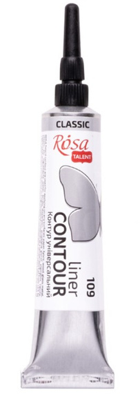 Farba akrylowa konturowa Rosa Talent 20ml Szara