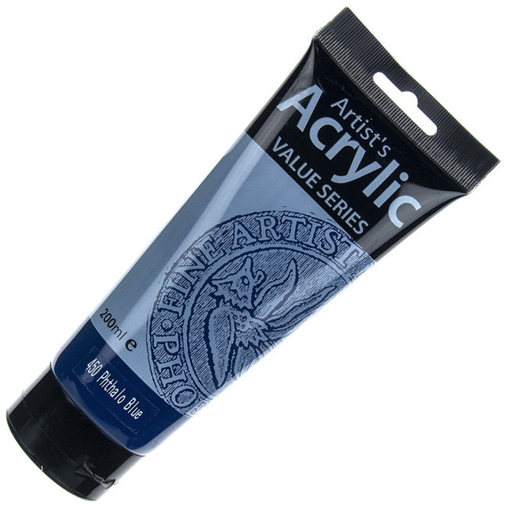 Farba akrylowa Phoenix 200ml - 450 Phthalo Blue - niebieski ftalowy