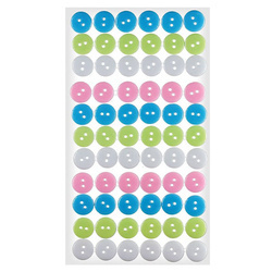 Guziki samoprzylepne 12mm - 66 sztuk
