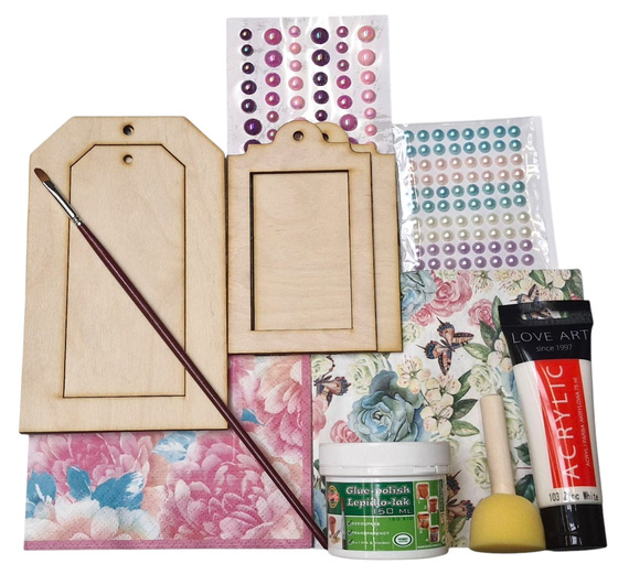 Zestaw startowy do decoupage Ramki do zdjęć 10 elementów