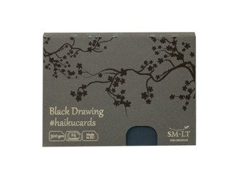 Czarne karty Haiku SM-LT 147×106 mm 300g 24szt brystol artystyczny