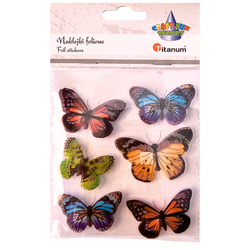 Naklejki foliowe 3D Motyle 6szt