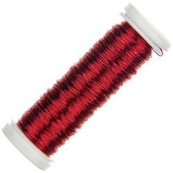 Drut florystyczny Pet w rolce - czerwony 0,5mm 25g