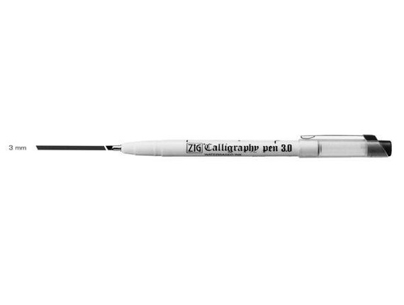 Pisak do kaligrafii Zig Calligraphy czarny 3mm