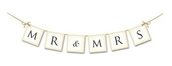 Baner weselny MR&MRS 77cm