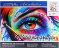 Malowanie po numerach 40x50cm Kwiaty - Zestaw na ramie
