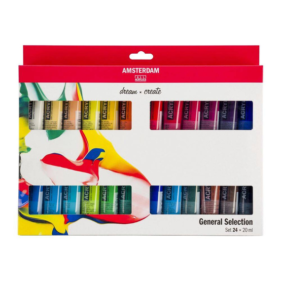 Zestaw farb akrylowych Amsterdam 24x20ml 