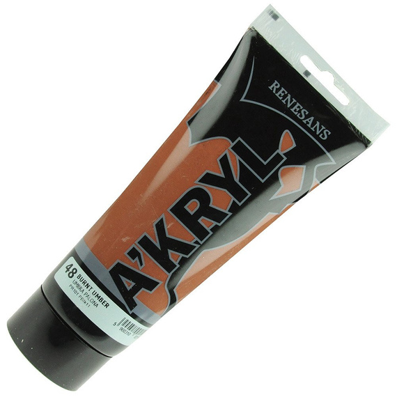 Farba akrylowa Renesans 200ml - 48 umbra palona