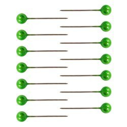Szpilki dekoracyjne perłowe 22mm - 100 sztuk jasna zieleń