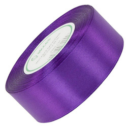 Wstążka satynowa ciemna lawendowa 38mm - 32mb