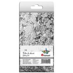 Folia do złoceń w płatkach 3g - srebrna