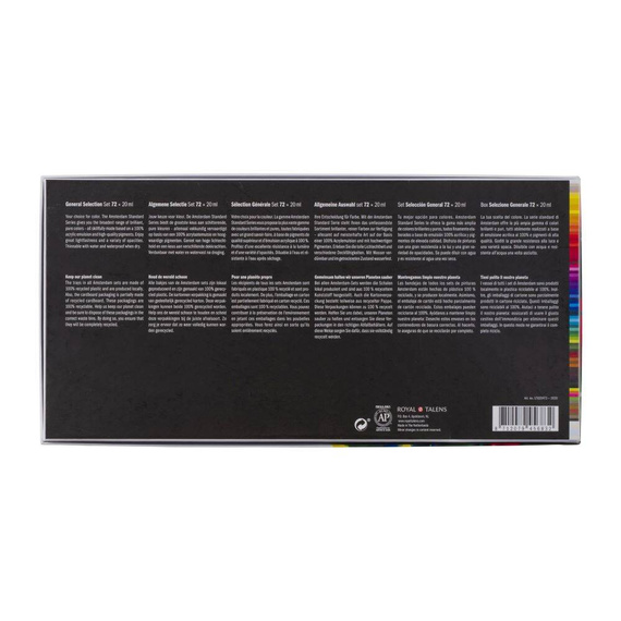 Zestaw farb akrylowych Amsterdam 72x20ml 