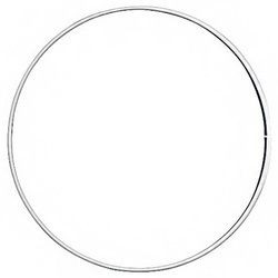 Koło / obręcz do łapacza snów srebrna 25cm