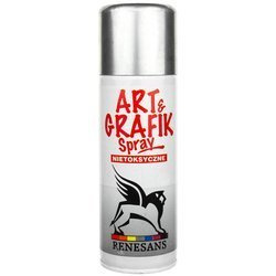 Farba metaliczna akrylowa w sprayu 200ml Renesans Art&Grafik, chromium look - srebro z efektem chromowania
