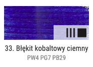 Farba olejna Renesans 60ml Olej For Art - 33 Błękit kobaltowy ciemny