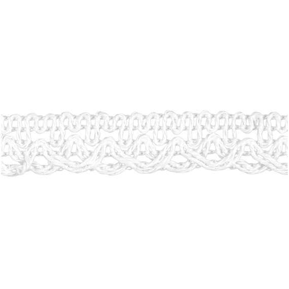 Koronka bawełniana biała 11mm x 3m