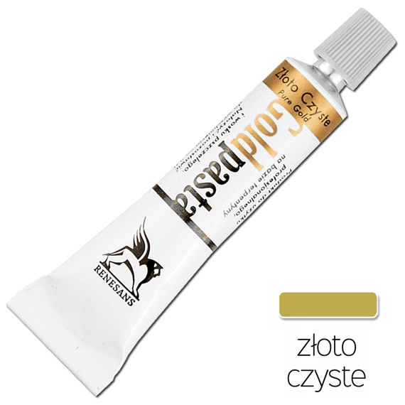 Pasta pozłotnicza - 20 ml - Renesans - złoto czyste 5