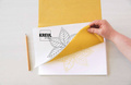 Żółty papier kopiujący na tkaniny - kalka A3