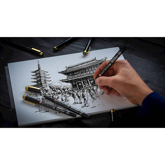 Zestaw cienkopisów Pigma Micron BLACK YOS - 3szt.