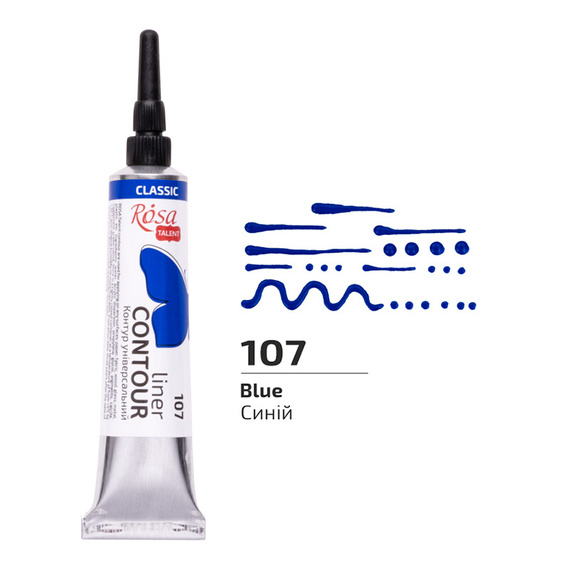 Farba akrylowa konturowa Rosa Talent 20ml Niebieska