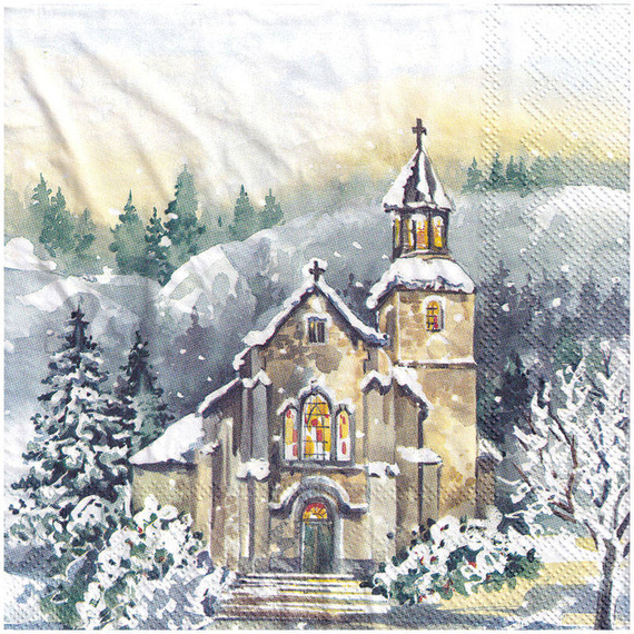 Serwetka 33x33cm - Holy church