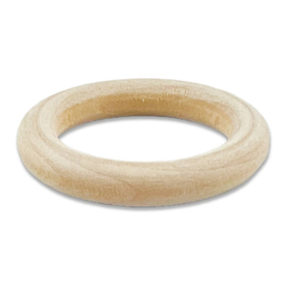 Kółko drewniane śr. 48mm naturalne jasne - 1szt
