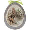 Zestaw do decoupage jajka wielkanocne drewniane z ramką 