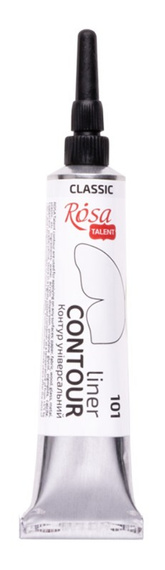 Farba akrylowa konturowa Rosa Talent 20ml Biała