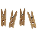 Drewniany spinacz złoty 3,5cm - 10 sztuk