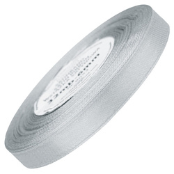 Wstążka satynowa srebrna 12mm - 32mb