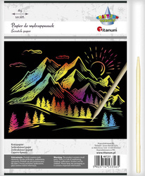 Papier do wydrapywanek 10szt A5 czarny