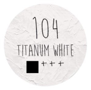 Farba akrylowa LOVEART 100ml - titanium white 104 - biel tytanowa