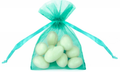 Woreczki z organzy 20szt 10cm - tiffany blue