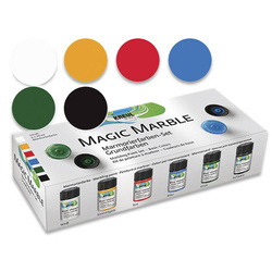 Farby marmurkowe Basic 6x20ml - uniwersalne