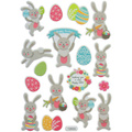 Naklejki wielkanocne mix 17szt