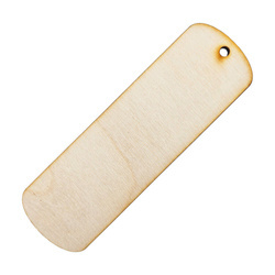 Drewniana zakładka do książki 15x5cm owalna dwustronnie Decor