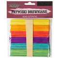 Patyczki drewniane kreatywne kolorowe 11,3cm - 250szt