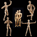 Manekin drewniany 30 cm – model postaci do rysunku i szkicu