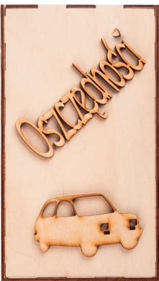 Drewniana Skarbonka wz. 6 Oszczędności Decor