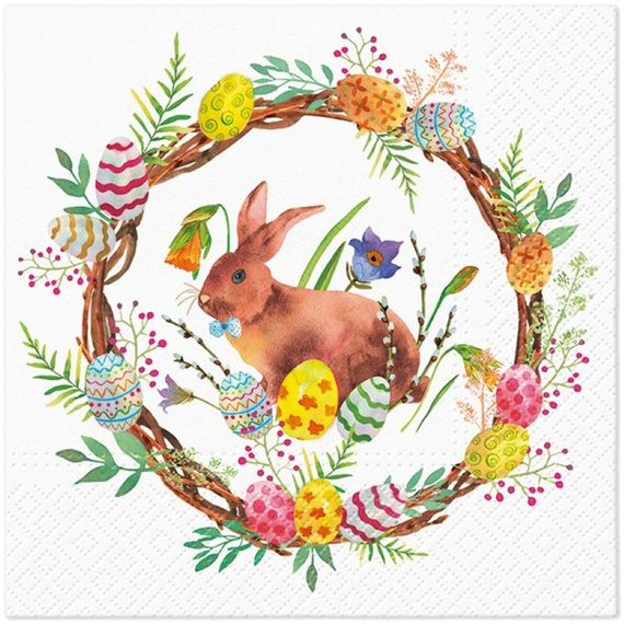 Serwetka do Decoupage 33x33cm - Easter Tulip