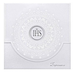 Zaproszenia na komunię perłowe komunia 10 szt.