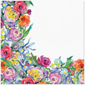 Serwetka do Decoupage 33x33cm - Painted Rose Corner