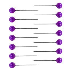 Szpilki dekoracyjne perełka 22mm - 100 sztuk jasny fiolet