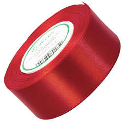 Wstążka satynowa czerwona 38mm - 32mb